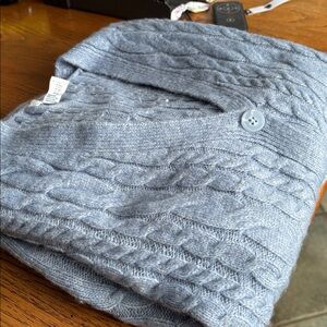 Forever 21 Women's Light Gray Cable Knit Cardigan